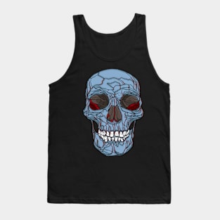 Grey skull Tank Top